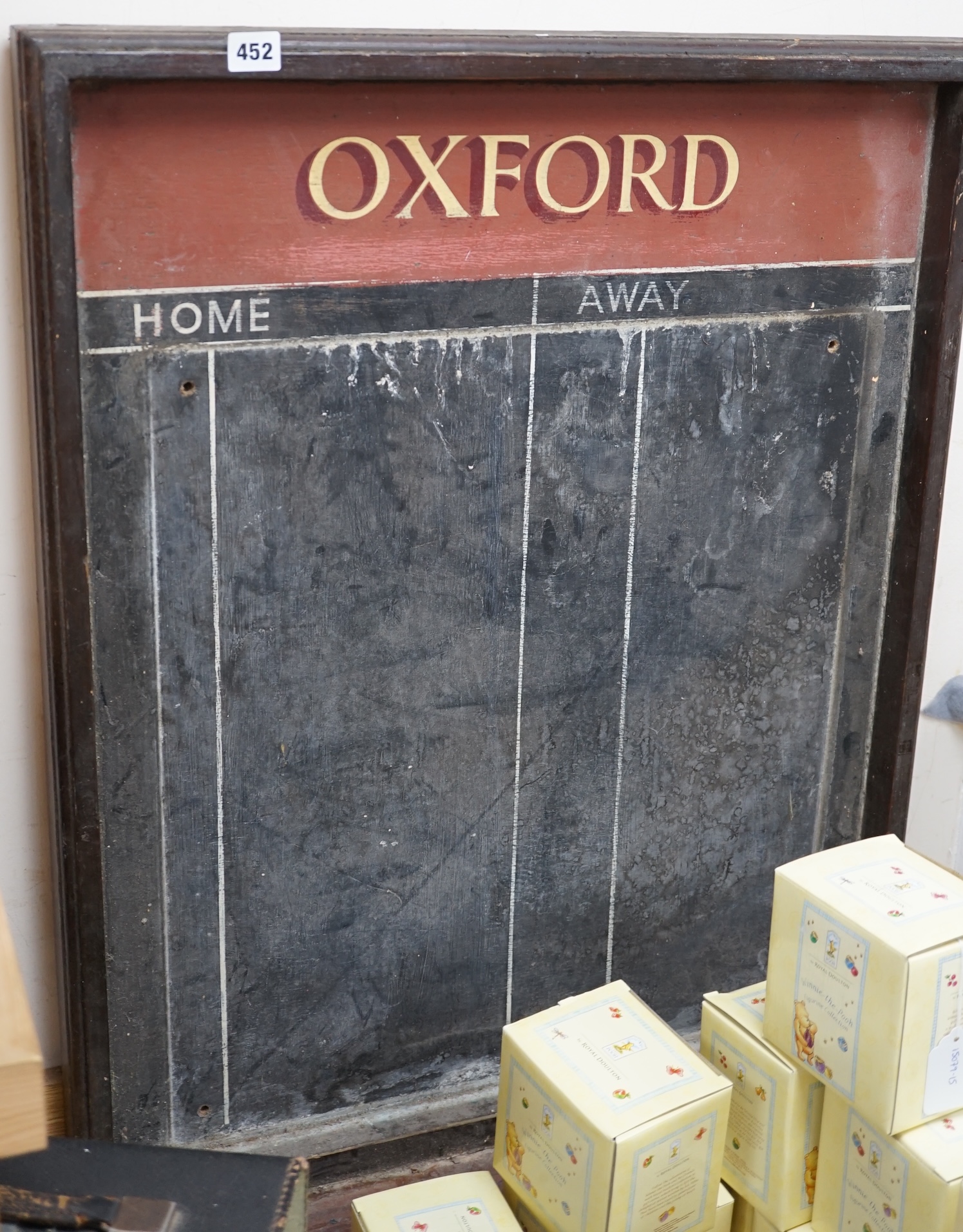 A vintage 'Oxford' darts score board, 85cm high. Condition - fair